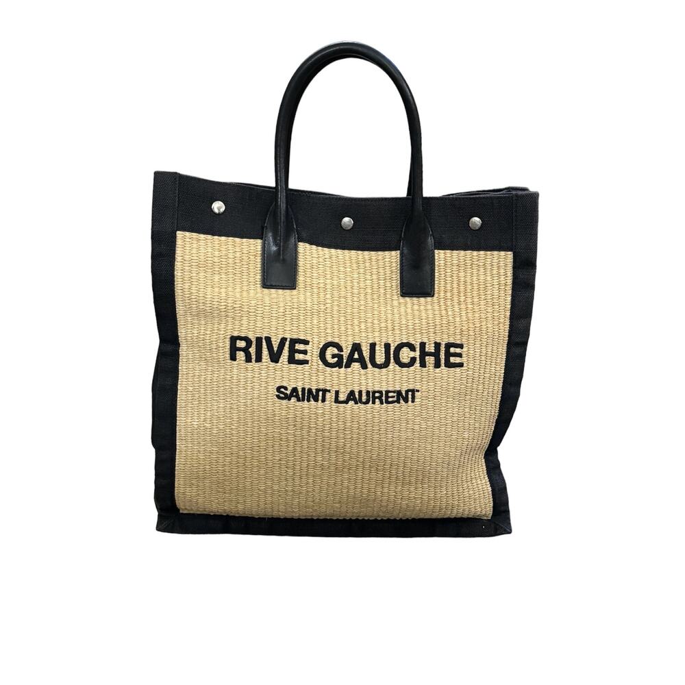 Saint Laurent Rive Gauche shopper canvas natural